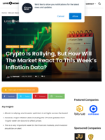 Crypto Is Rallying, But How Will The Market React To This Week's Inflation Data? | Live Bitcoin News