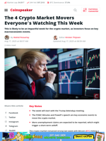 The 4 Crypto Market Movers Everyone’s Watching This Week - Coinspeaker