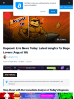 Live Dogecoin Updates Today: Dogecoin Price Analysis as Qubic Community Plans a 51% Attack on Dogecoin, $DOGE's Price Action Remains Reactive, and Maxi Doge Soars