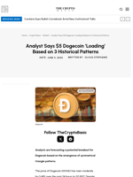 Analyst Says $5 Dogecoin ‘Loading’ Based on 3 Historical Patterns