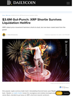 $3.6M Gut-Punch: XRP Shortie Survives Liquidation Hellfire - DailyCoin