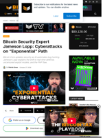 Bitcoin Security Expert Jameson Lopp: Cyberattacks On “Exponential” Path