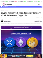 Crypto Price Prediction Today: Jan 27, 2026 – XRP, ETH, DOGE