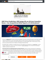 XRP Price Prediction: XRP Jumps 6% on US-Iran Ceasefire News—Can Geopolitical Relief Spark a $1.50 Breakout? - Brave New Coin