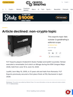 Article declined: non-crypto topic