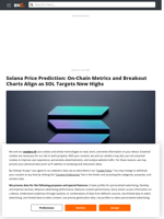 Solana Price Prediction: On-Chain Metrics and Breakout Charts Align as SOL Targets New Highs - Brave New Coin