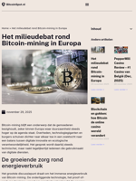 Het milieudebat rond Bitcoin-mining in Europa
