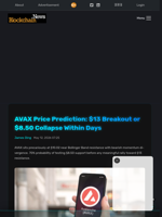 AVAX Price Prediction: $13 Breakout or $8.50 Collapse Within Days - Blockchain.News