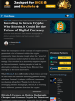 Investing in Green Crypto: Why Bitcoin.ℏ Could Be the Future of Digital Currency | CoinGape