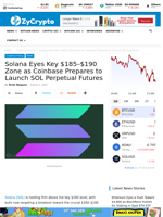 Solana Eyes Key $185–$190 Zone as Coinbase Prepares to Launch SOL Perpetual Futures ⋆ ZyCrypto