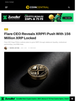 Flare CEO Reveals XRPFi Push With 156 Million XRP Locked - CoinCentral