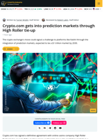 Crypto.com gets into Prediction Markets through High Roller