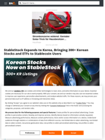 StableStock Expands to Korea, Bringing 300+ Korean Stocks and ETFs to Stablecoin Users - Brave New Coin
