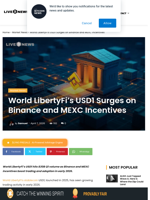 USD1 Surges as Binance, MEXC Boost Rewards