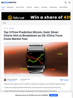 Top 3 Price Prediction: Bitcoin, Gold, and Silver