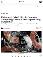 'Existential Crisis': Bitcoin Quantum Computing Threat Is Fast Approaching, Experts Say - Decrypt