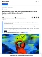 Will Bitcoin Rise as Ray Dalio Fears Global Economic Collapse?
