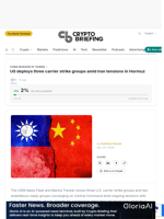 US deploys three carrier strike groups amid Iran tensions in Hormuz