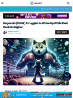 Dogecoin (DOGE) Struggles to Wake Up While Floki Rockets Higher
