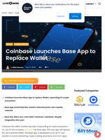 Coinbase Launches Base App to Replace Wallet | Live Bitcoin News
