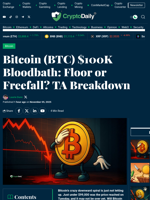 Bitcoin (BTC) $100K Bloodbath: Floor or Freefall? TA Breakdown - Crypto Daily
