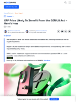 Will the GENIUS Act Drive XRP Price to an All-Time High?