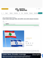 Israel claims Qana gas field, sets buffer zone amid Lebanon tensions