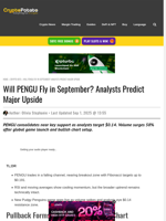 Will PENGU Fly in September? Analysts Predict Major Upside