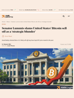 Senator Lummis slams United States' Bitcoin sell-off as a ‘strategic blunder’ - AMBCrypto