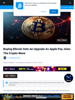 Buying Bitcoin Gets An Upgrade As Apple Pay Joins The Crypto Wave | Bitcoinist.com