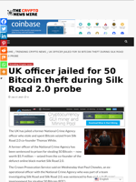 UK officer jailed for 50 Bitcoin theft during Silk Road 2.0 probe - The Crypto News Wire