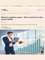 Bitcoin's confidence game - How it can be key to the road to $100K