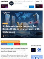 Stablecoin News: Japan’s Top Banks Unite to Launch Yen–USD Stablecoin | Live Bitcoin News