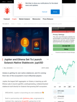 Jupiter and Ethena Set To Launch Solana’s Native Stablecoin: jupUSD - NullTX