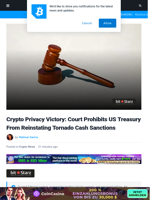 Tornado Cash Victory: OFAC Barred From Reinstating Sanctions