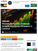 Perpetual Futures Shakeup: Solana Surpasses Ethereum’s Volume | Live Bitcoin News