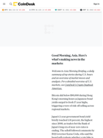 Asia Morning Briefing: BOJ Rate-Hike Bets Trigger Asia Selloff and Bitcoin Slide 