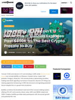 TON Hits $2.81, Litecoin ETF Advances — BullZilla Explodes Past $850K as The Best Crypto Presale to Buy | Live Bitcoin News