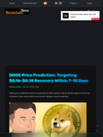 DOGE Price Prediction: Targeting $0.16-$0.18 Recovery Within 7-10 Days - Blockchain.News