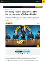 SEC Listing Standards to Boost Crypto ETFs: Bitwse