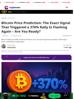 Bitcoin Price Prediction: The Exact Signal That Triggered a 370% Rally Is Flashing Again – Are You Ready? 