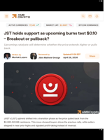 JST holds support as upcoming burns test $0.10 - Breakout or pullback? - AMBCrypto