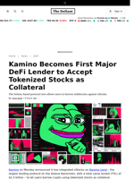 Kamino Becomes First Major DeFi Lender to Accept Tokenized Stocks as Collateral - 
