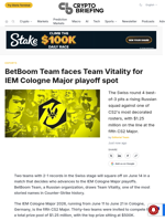 BetBoom Team faces Team Vitality for IEM Cologne Major playoff spot