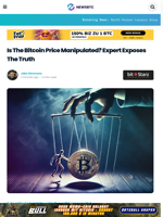 Is The Bitcoin Price Manipulated? Expert Exposes The Truth