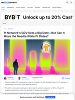 Can GCV Drive Pi Network Toward Open Mainnet Launch?