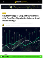 Southern Copper Corp. ($SCCO) Stock: $2M Fund Buy Signals Confidence Amid Mixed Ratings