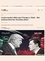 Crypto market slides post Trump vs. Musk - But Samson Mow has 'freedom advice' - AMBCrypto