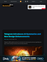 Telegram Introduces AI Summaries and New Design Enhancements - Blockchain.News