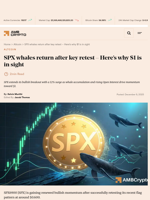 SPX whales return after key retest – Here’s why $1 is in sight - AMBCrypto